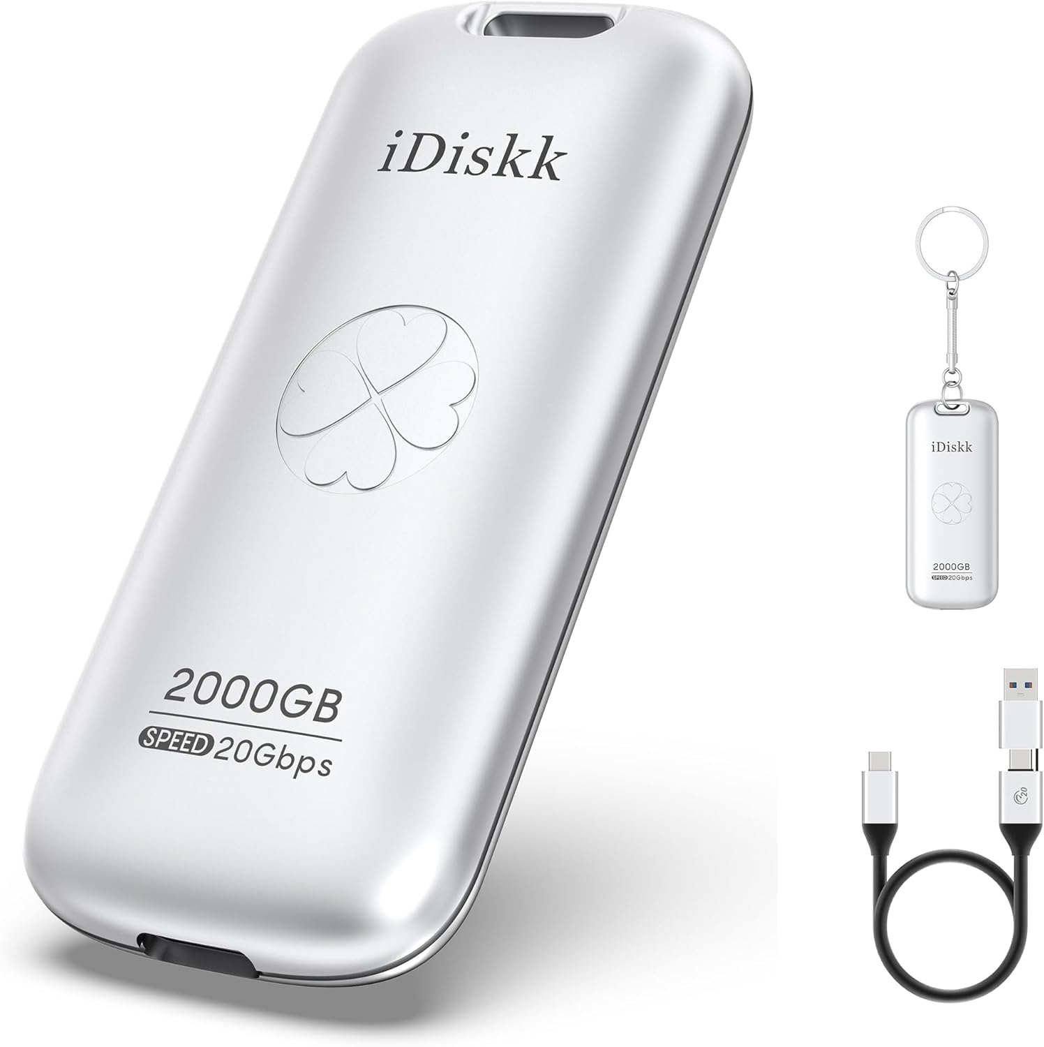 iDiskk 2TB 外付けHDD ポータブルハードドライブ Amazon | iDiskk 2TB ポータブル 外付けSSD 2,000MB/s iPhone iPad